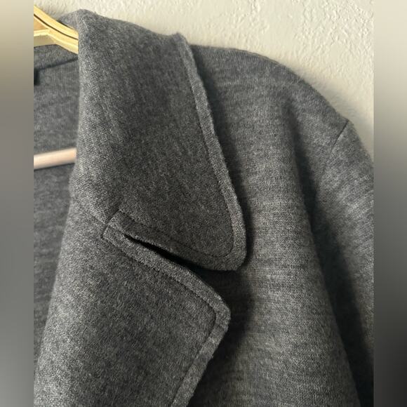 The Row Wool Trench Coat size S Gray Wrap Sash Tie - Picture 11 of 15